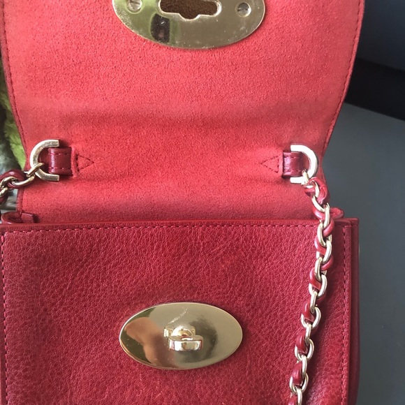 Mulberry Red Mini Lily Handbag - Picture 5 of 7